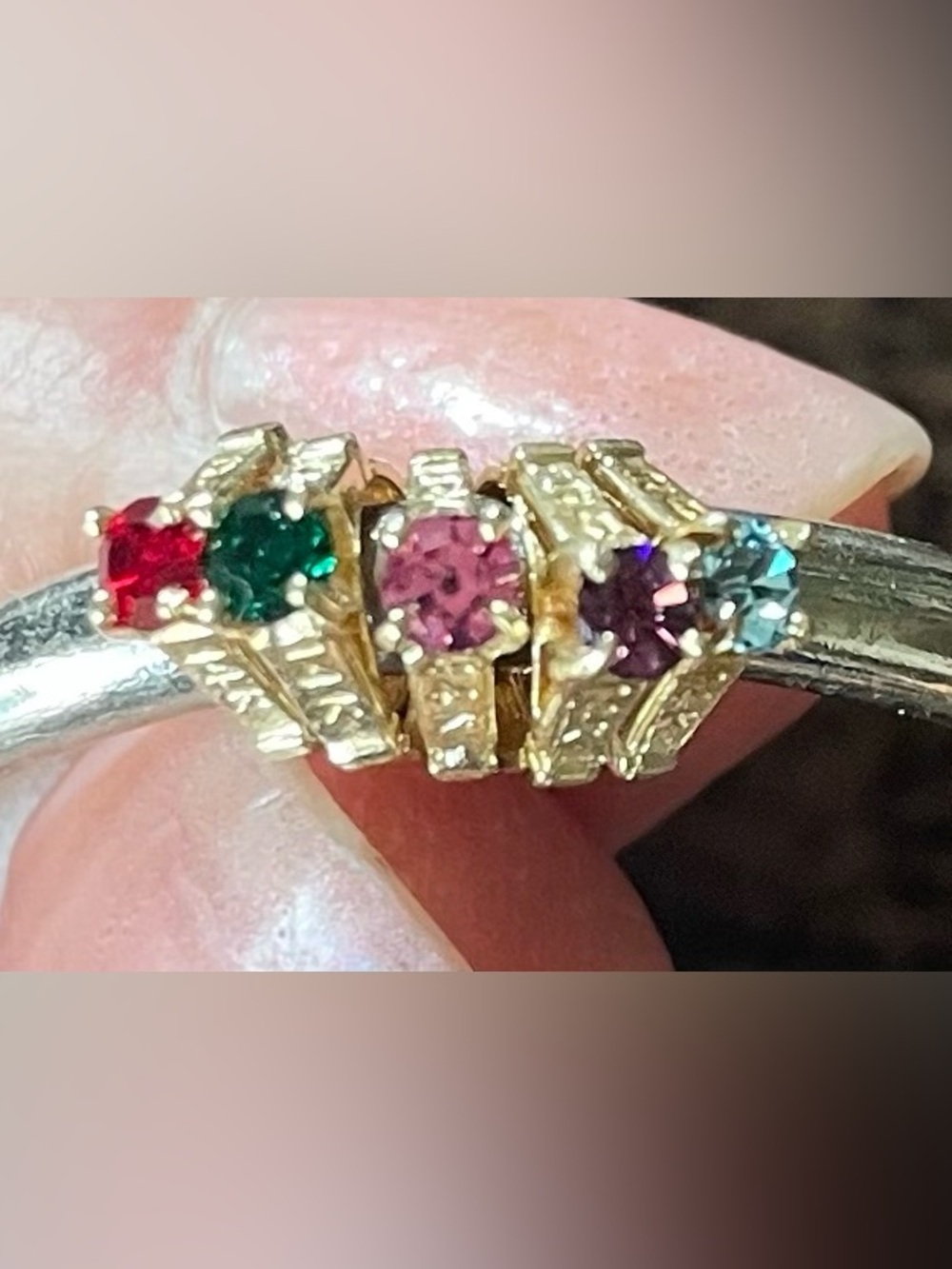 Beautiful 14K Birthstone Ring Gem Necklace - Picture 4 of 9